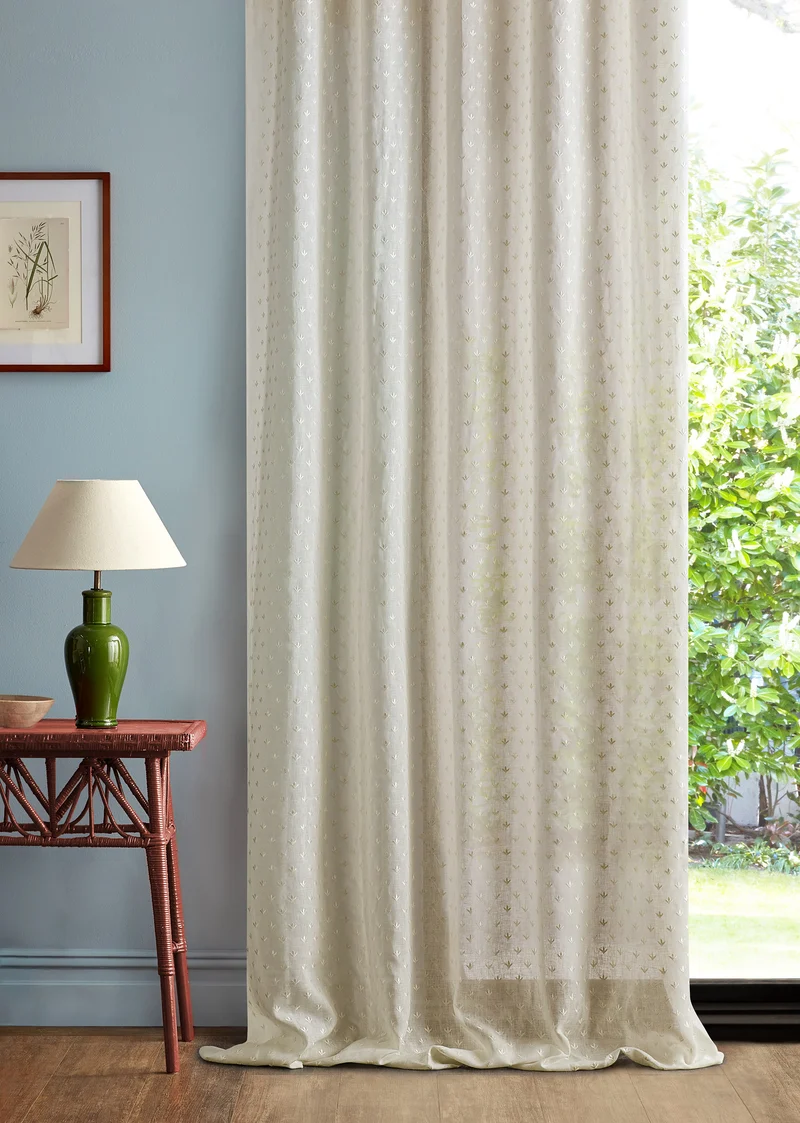Gardinenstoff Sea Clover - seaspray white