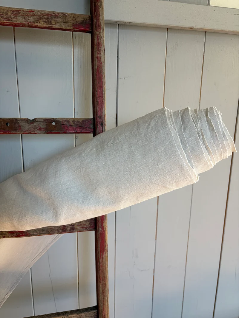 Hervorragende 5 Meter Leinen handgewebt Anfang 1900 sauber