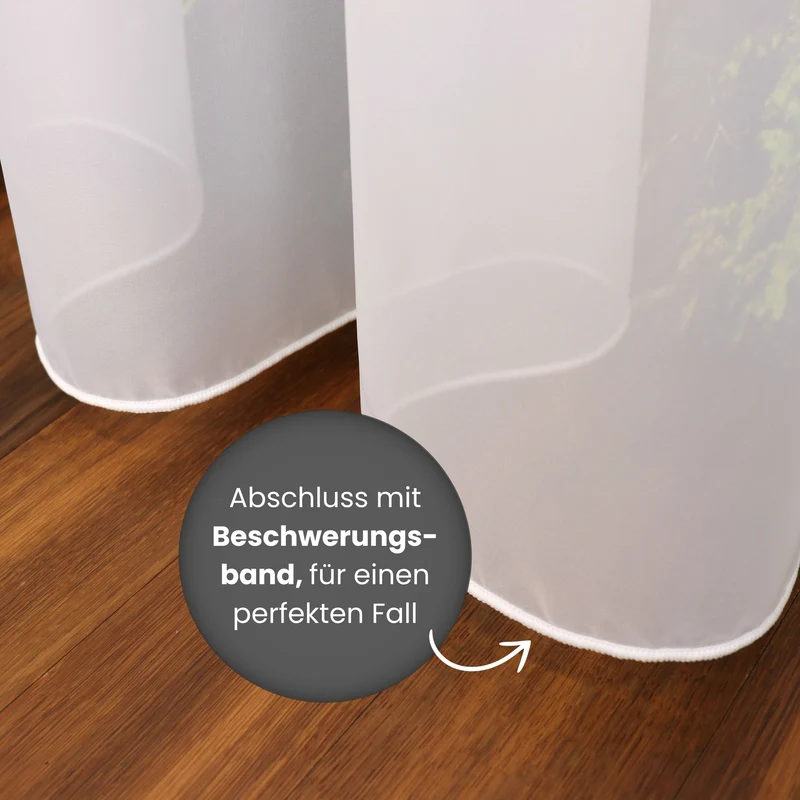 Tagesvorhang ELIANE - elfenbein - Kostenloses Stoffmuster