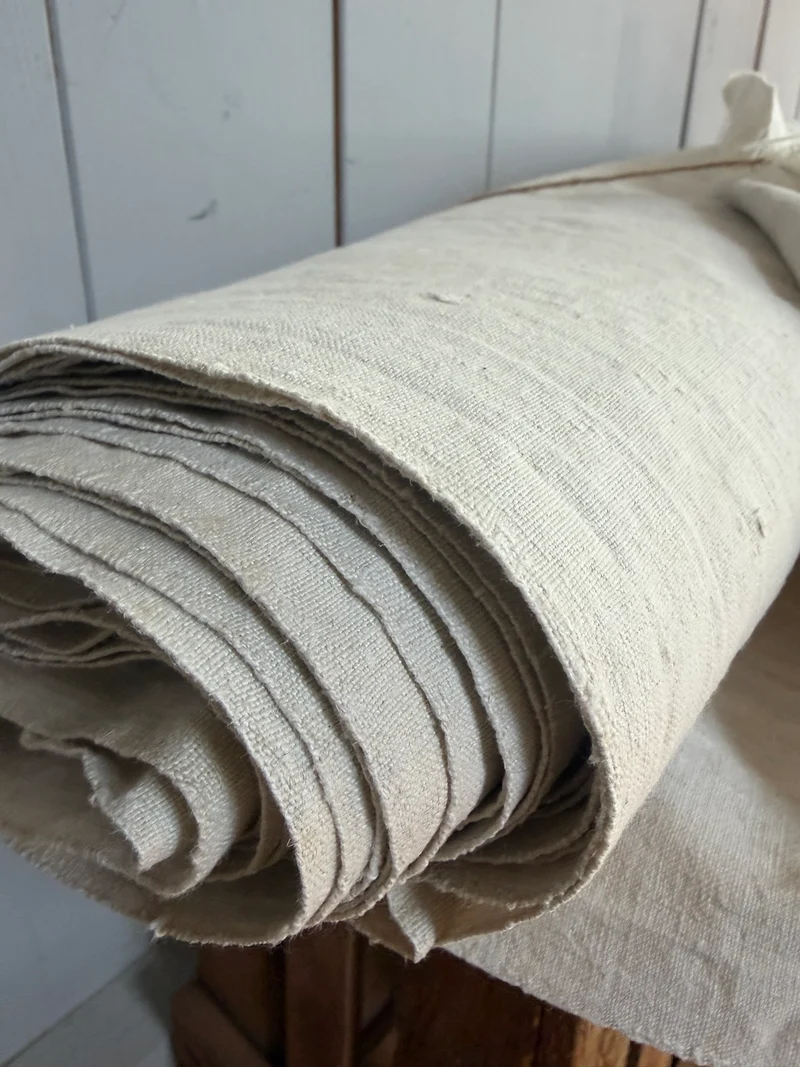 5 Meter altes Leinen fein gewebt um 1920-30