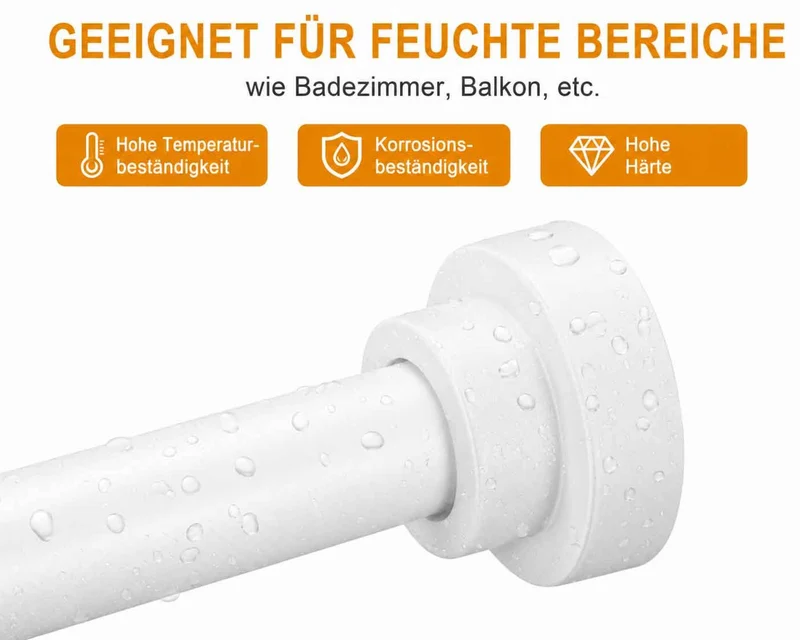Teleskopstange »Como« ohne Bohren, ausziehbar , Ø 25/22 mm, Klemmstange als Gardinenstange, Duschvorhangstange und Kleiderstange 202610
