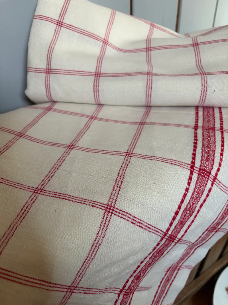 2 x 1,3 Meter original französisches Tuch-Leinen