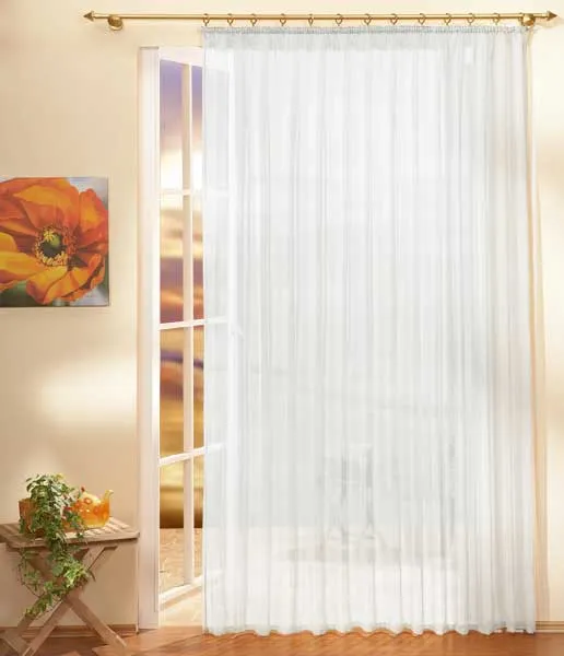 Gardinen Store Voile mit Kräuselband 610001