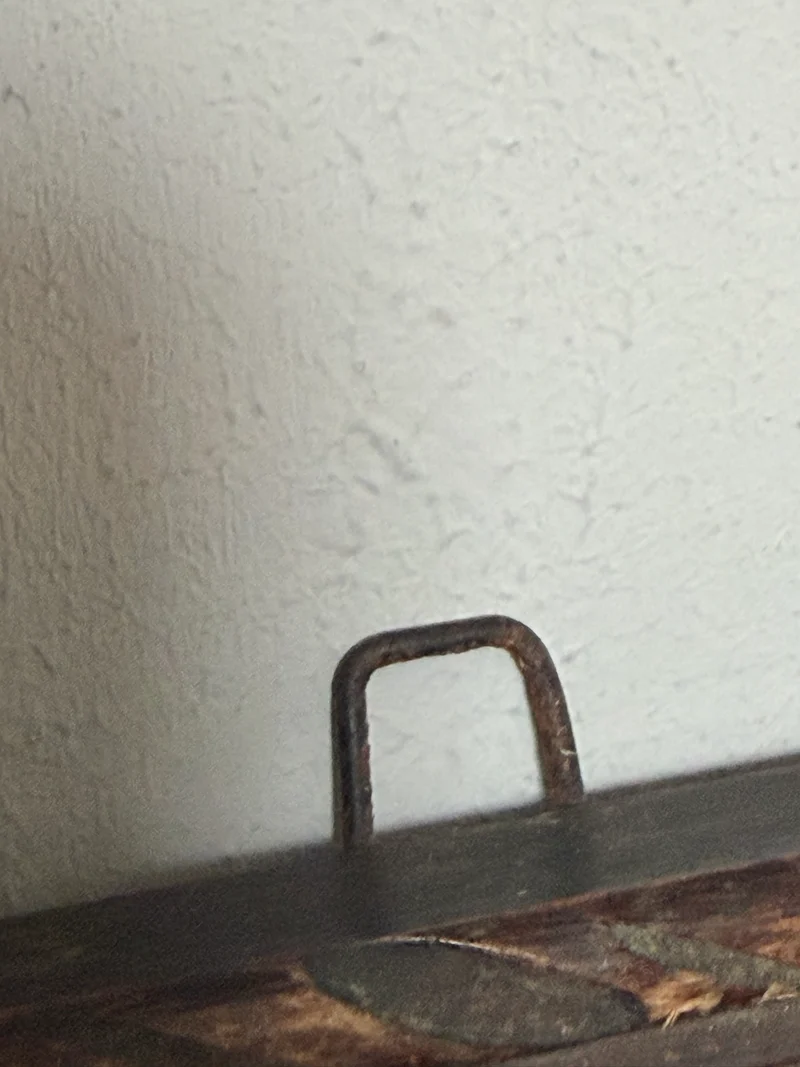 Original alte Fotografie gerahmt mit Holz und altem Glas Belgien