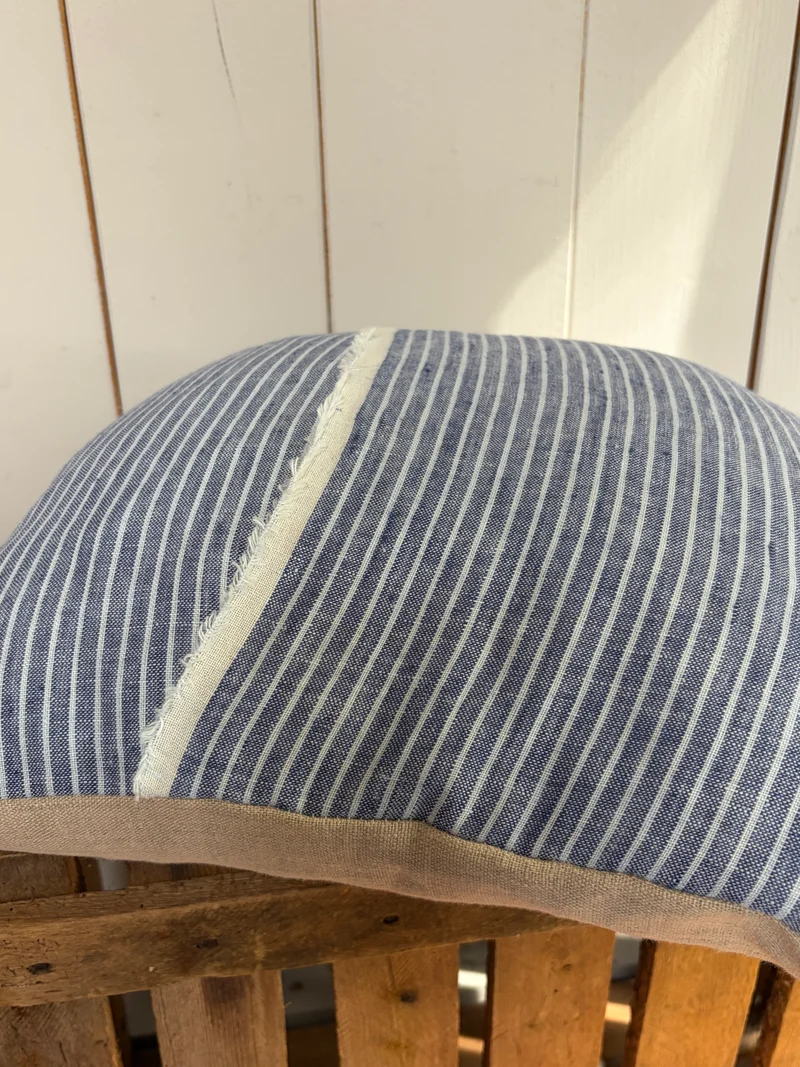 Kissenbezug washed Leinen mit Monogramm A