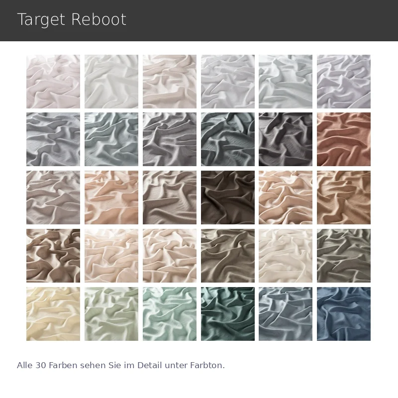 Target Reboot – hochwertiger Vorhang nach Maß Leinenmischung mit natürlicher Struktur, 30 Farben