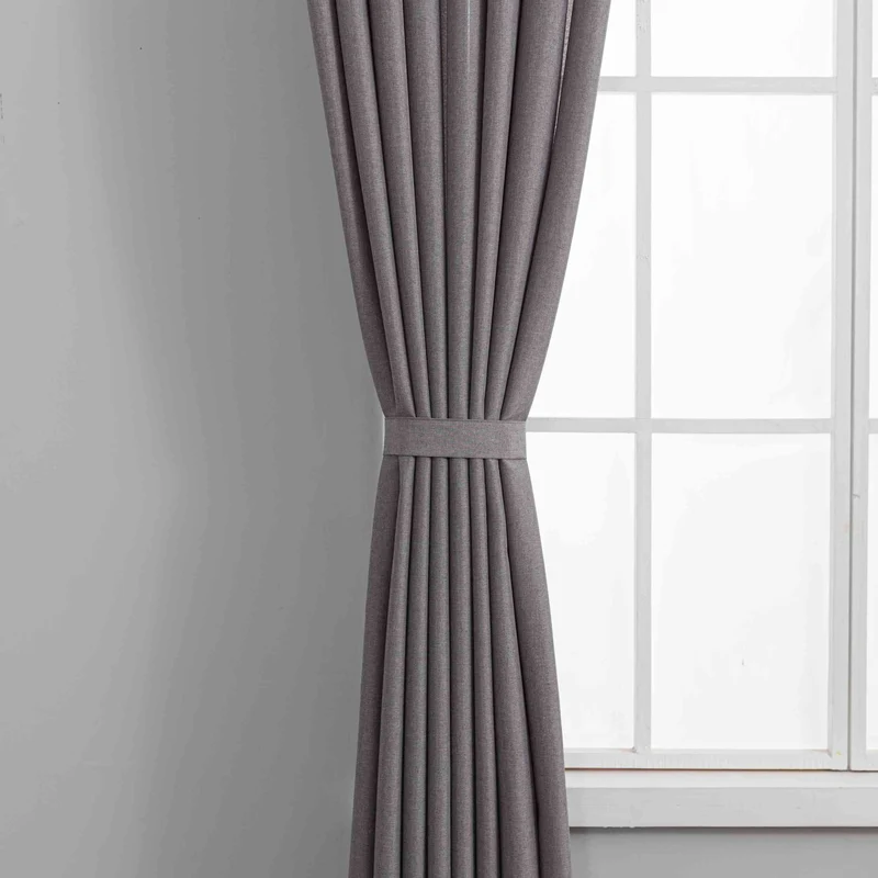 Gardinen-Set 3-teilig M Wien« | 2 Vorhänge Leinenoptik HxB 245x145 cm und 1 Voile Batist Store HxB 245x600 cm Weiß 1:2 Wellenband 2025100-110S2