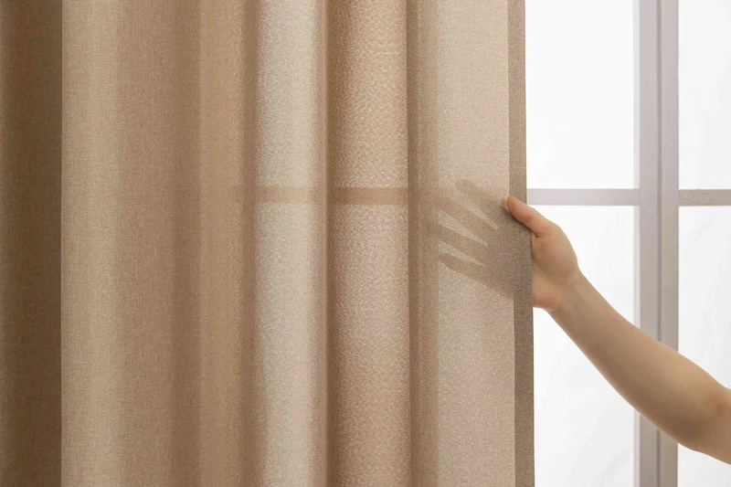 Gardinen-Set 3-teilig S Wien« | 2 Vorhänge Leinenoptik HxB 245x145 cm und 1 Voile Batist Store HxB 245x300 cm Weiß 1:2 Wellenband 2025100-110S1