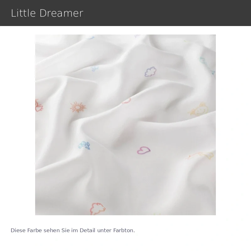 Little Dreamer – transparenter Kinderzimmer-Vorhang nach Maß mit liebevoll gezeichneten Motiven