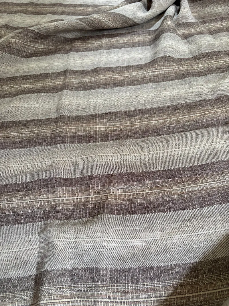 2,75 x 1,6 Meter fantastisches washed Leinen in Braunmelange
