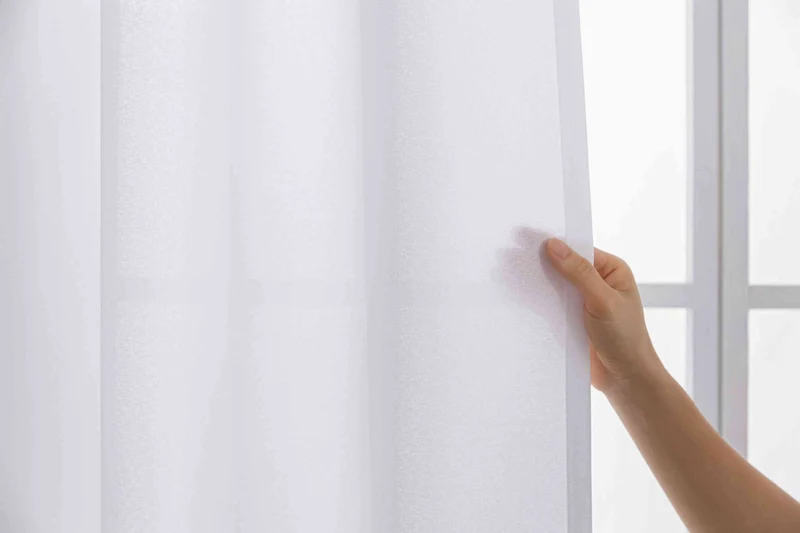 Vorhang Cationic mit Wellenband »Wien« 1:2 Wellenband Bleibandabschluß Knitterarm Wellenfall 2025110
