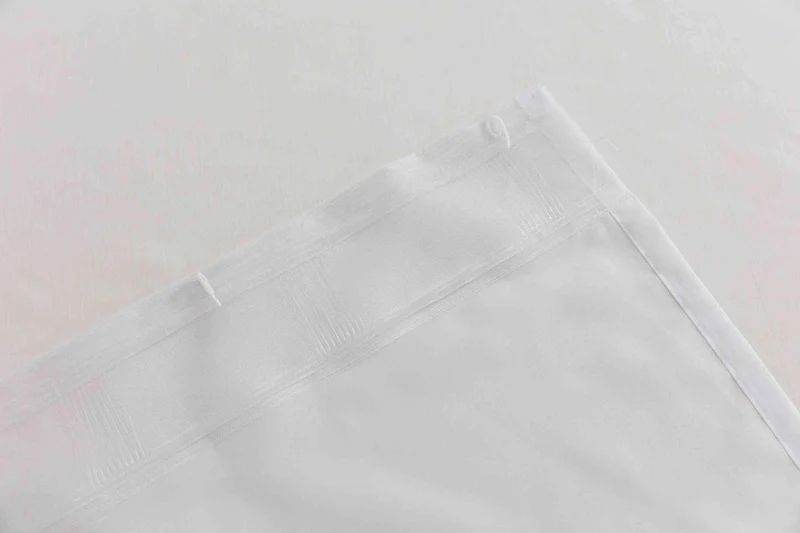 2er Set Gardinen Voile Batist mit Wellenband »Wien« 1:2 Wellenband Bleibandabschluß Knitterarm Wellenfall 2025100-2