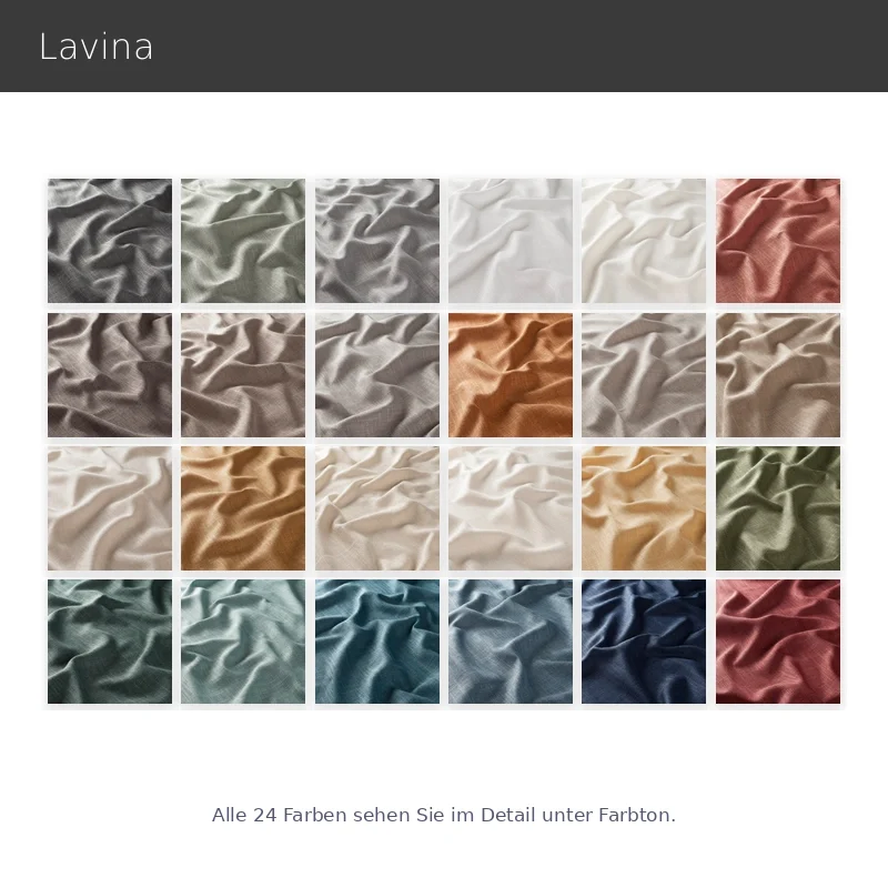 Lavina – strukturierter Vorhang nach Maß in natürlicher Leinenoptik modern halbtransparent