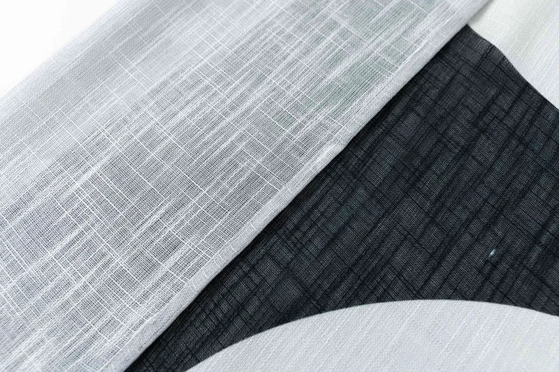 Vorhang Ösen Grobfaser »Seoul Collection« Digital Druck Ösen Gardinen Linenlook-Struktur Halbransparent Blickdicht 2024120