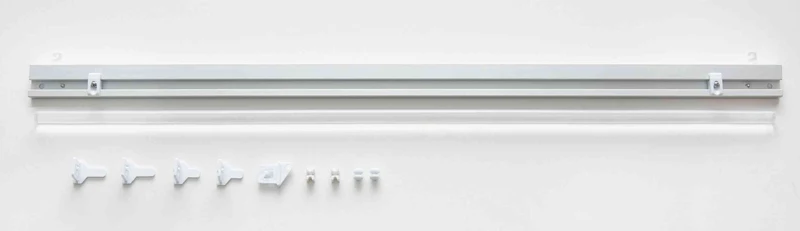 2er Set Halbtransparente Schiebegardinen mit Paneelwagen »Leipzig« Kettenmuster lichtdurchlässig elegante Struktur 202450P-2