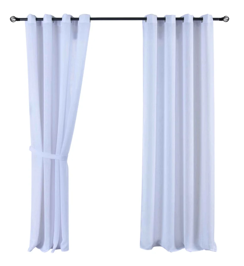 2er Set Vorhang Ösen »Essen« Cationic Raffhalter Leinenstruktur blickdicht lichtdurchlässig 210 g/m² 202430-2