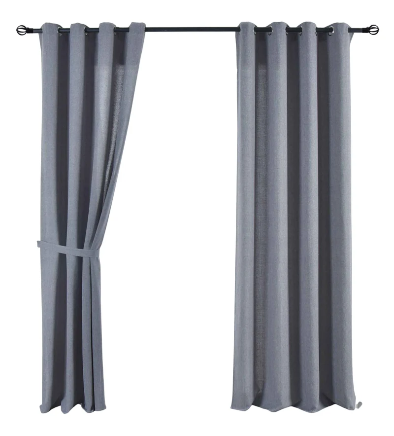 2er Set Vorhang Ösen »Essen« Cationic Raffhalter Leinenstruktur blickdicht lichtdurchlässig 210 g/m² 202430-2