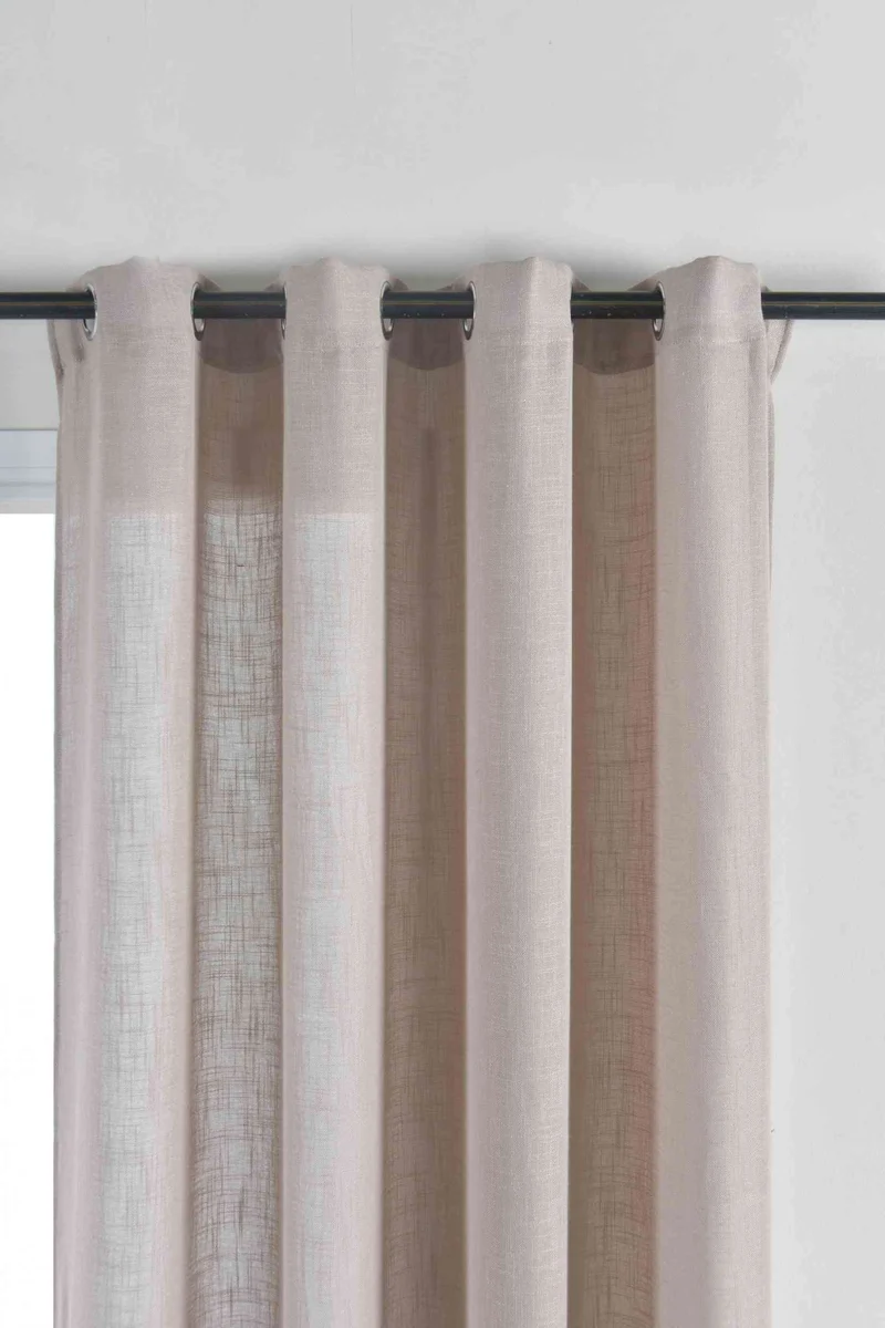 Vorhang Ösen »Essen« Cationic Raffhalter Leinenstruktur blickdicht lichtdurchlässig 210 g/m² 202430