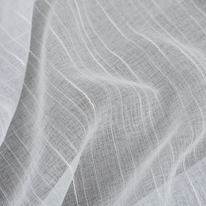 2er Set Gardinen »Dresden« Ösen HxB 245x135 cm Natur Raffhalter filigran leicht modern elegant Linienmuster 202440-2
