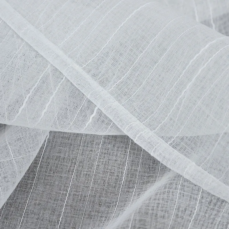 2er Set Gardinen »Dresden« Ösen HxB 245x135 cm Natur Raffhalter filigran leicht modern elegant Linienmuster 202440-2
