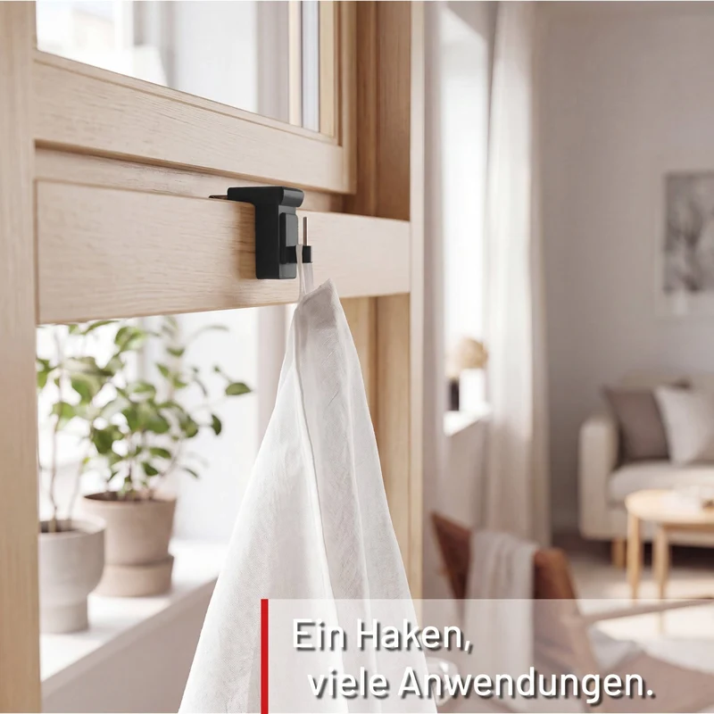 Fensterhaken Schwarz Universal