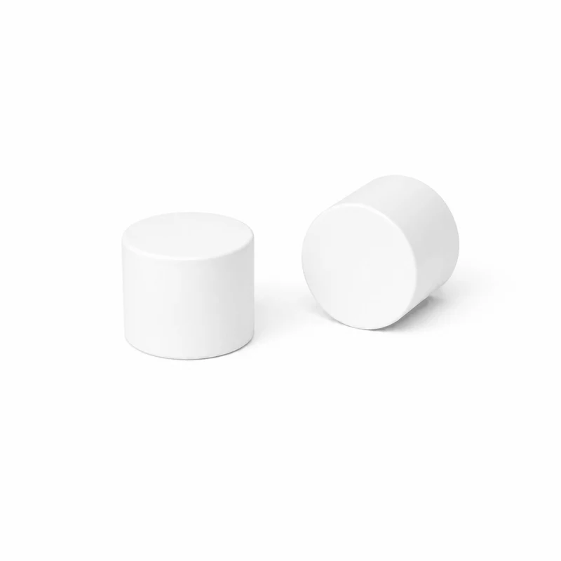 Gardinenstange auf Maß 19mm 1-läufig Weiß matt mit Kappe - Serie Trend