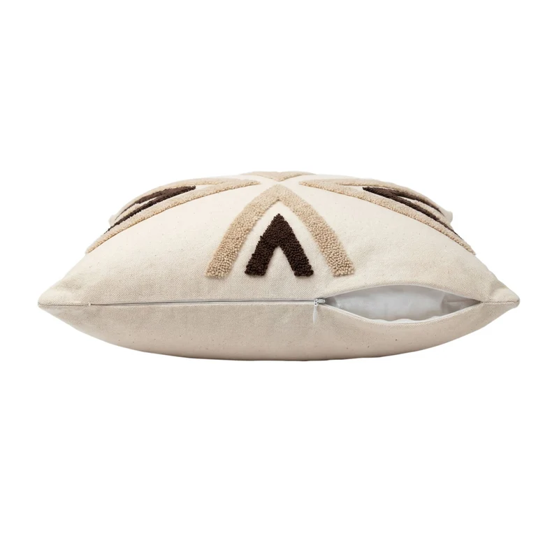 Dekokissen Nordic Arrow Beige 45x45 cm mit Füllung | OEKO-TEX®