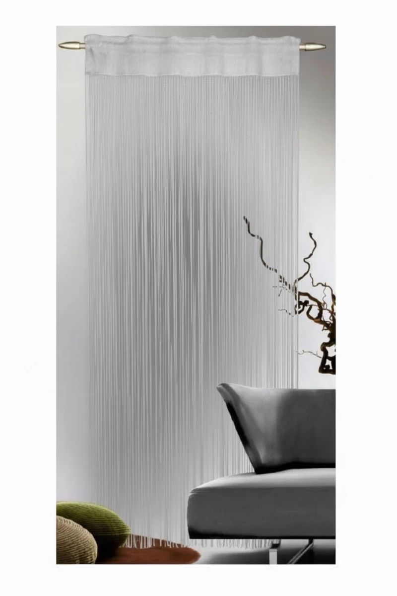 Jacquard Fransenstore 270x100 cm - Fadengardine von Albani