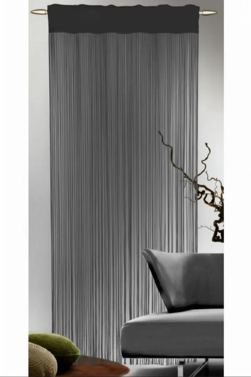 Jacquard Fransenstore 270x100 cm - Fadengardine von Albani