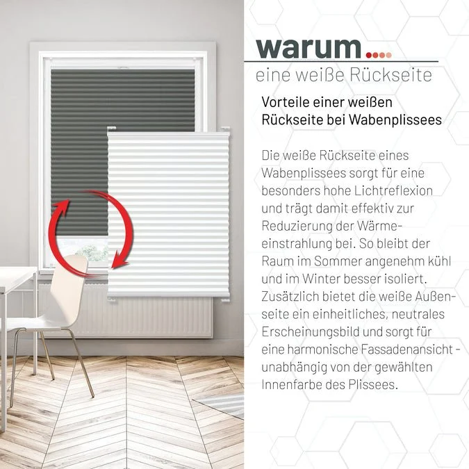 Wabenplissee nach Maß