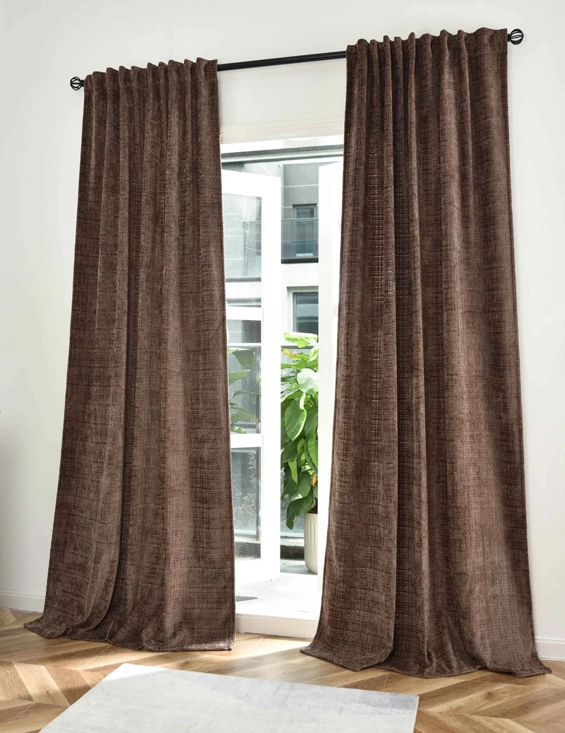 2er Set Vorhänge Chenille Jacquard »RIGA« mit Multiband-Aufhängung Luxuriöser Stil für Ihr Zuhause 2023500-2
