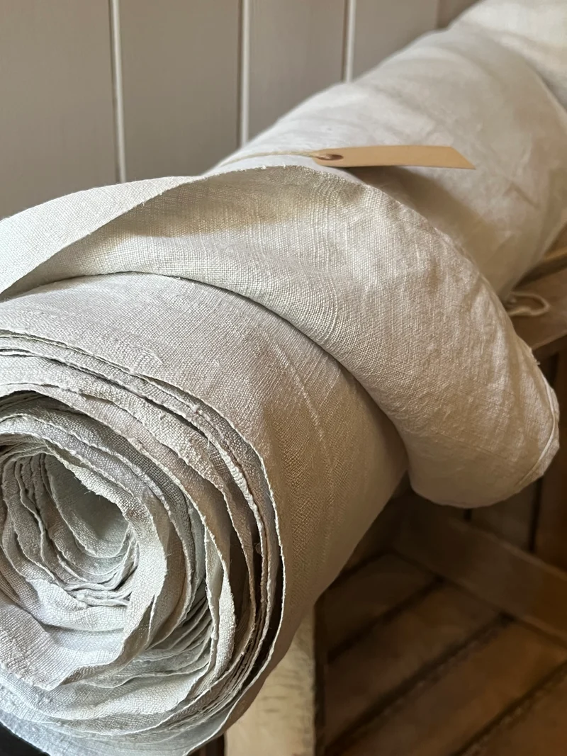 6 Meter handgewebtes Leinen aus Bayern um 1900 wunderbar erhalten