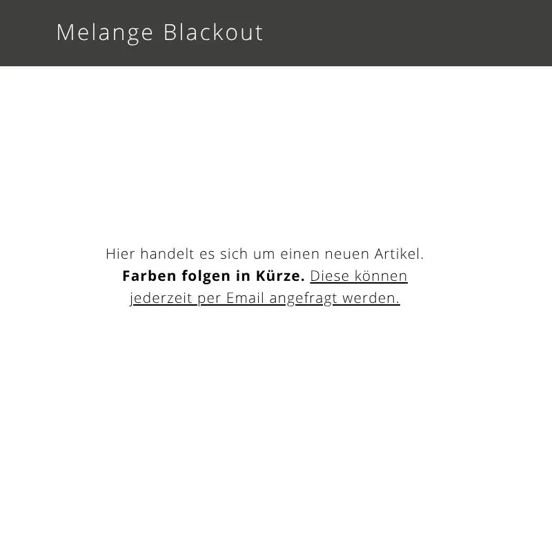Melange Blackout – lichtundurchlässiger Blackout-Vorhang mit natürlicher Struktur nach Maß