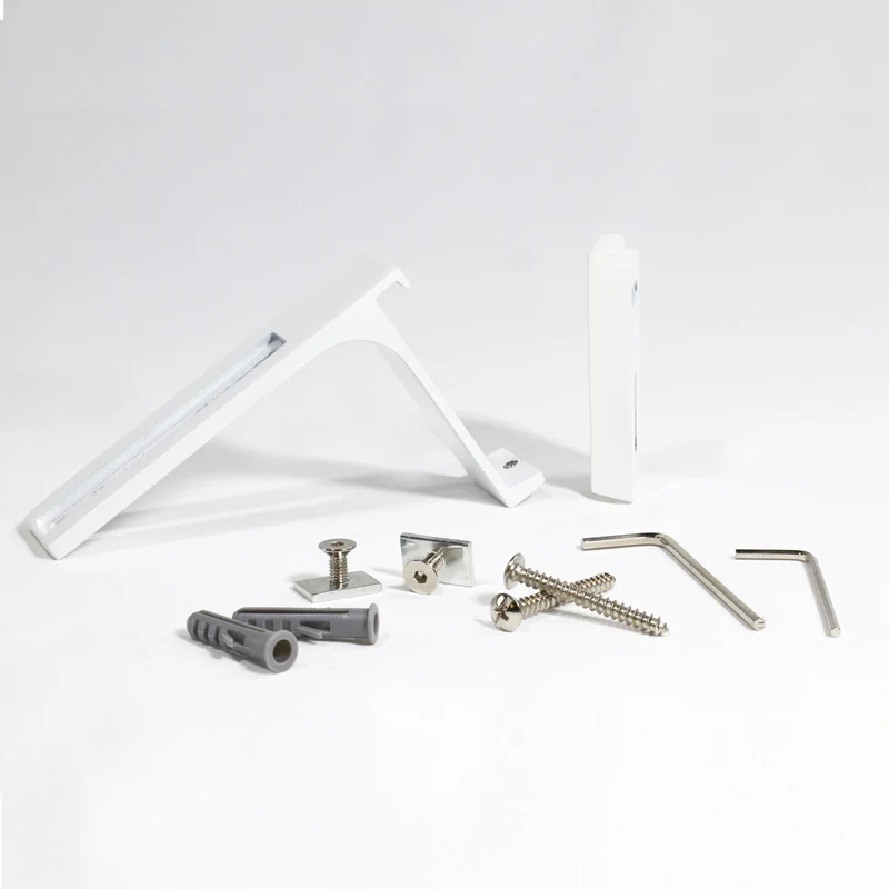 Gardinenschiene Innenlauf auf Maß 2-läufig Weiß - Serie Loft