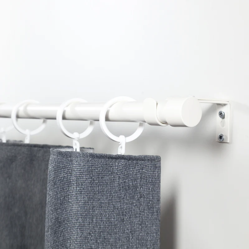 Gardinenstange ausziehbar Flexa Weiß-matt Endstück Kappe 16/19mm