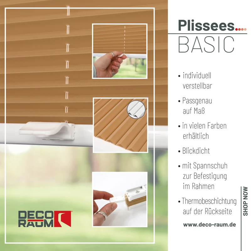 Thermo-Plissee nach Maß
