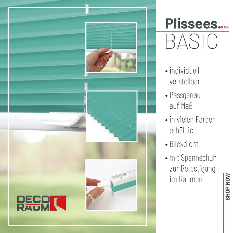 Blickdichtes Plissee nach Maß