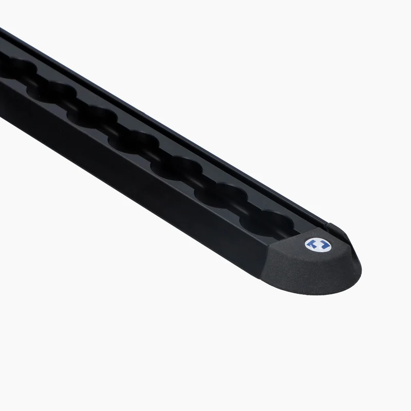 Airlineschiene mit Keder Ø 8 mm schwarz eloxiert