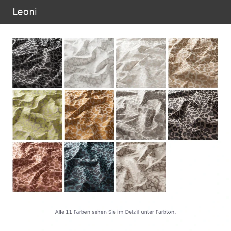 Leoni – luxuriöser Jacquard-Vorhang nach Maß mit Tier Animal Design blickdicht
