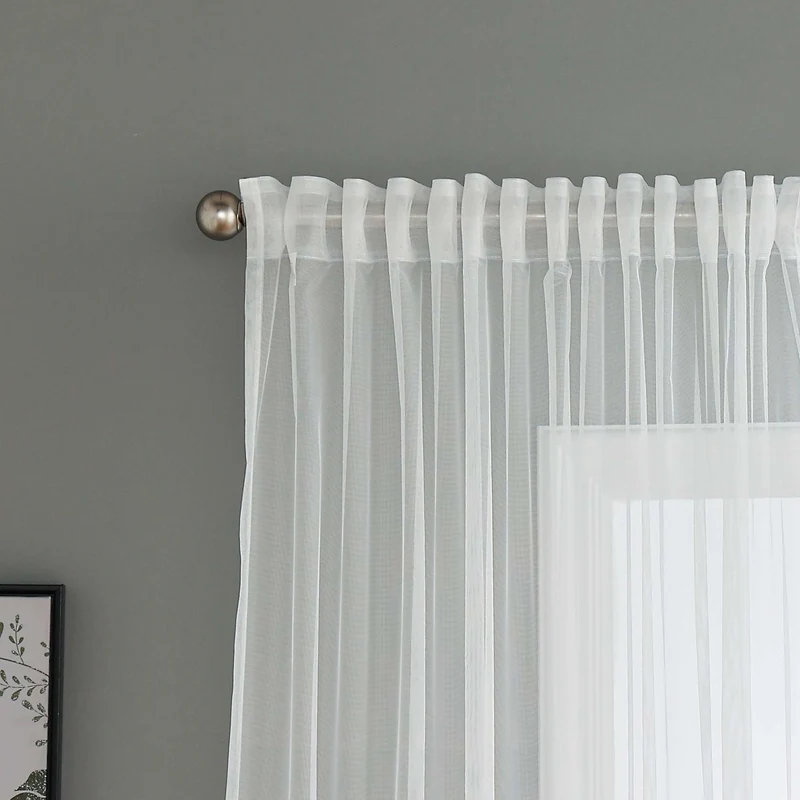 Gardine Raschel Stickerei Design »Florenz« Multiband für Gardinenschiene und Gardinenstange Elegante Fensterdekoration 2023200