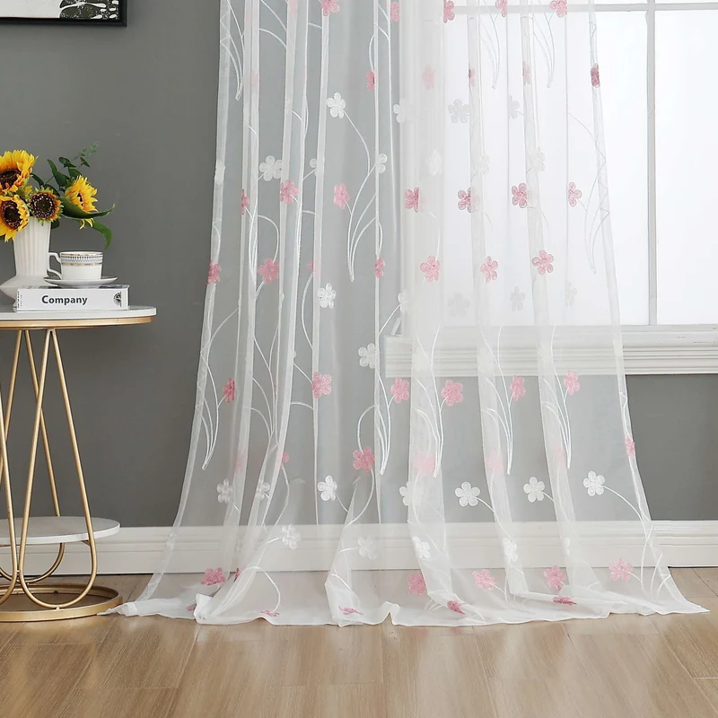 Gardine Raschel Stickerei Design »Florenz« Multiband für Gardinenschiene und Gardinenstange Elegante Fensterdekoration 2023200