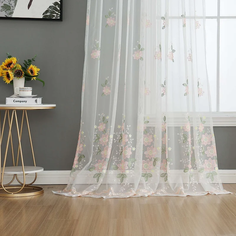 Gardine Raschel Stickerei Design »Florenz« Multiband für Gardinenschiene und Gardinenstange Elegante Fensterdekoration 2023200