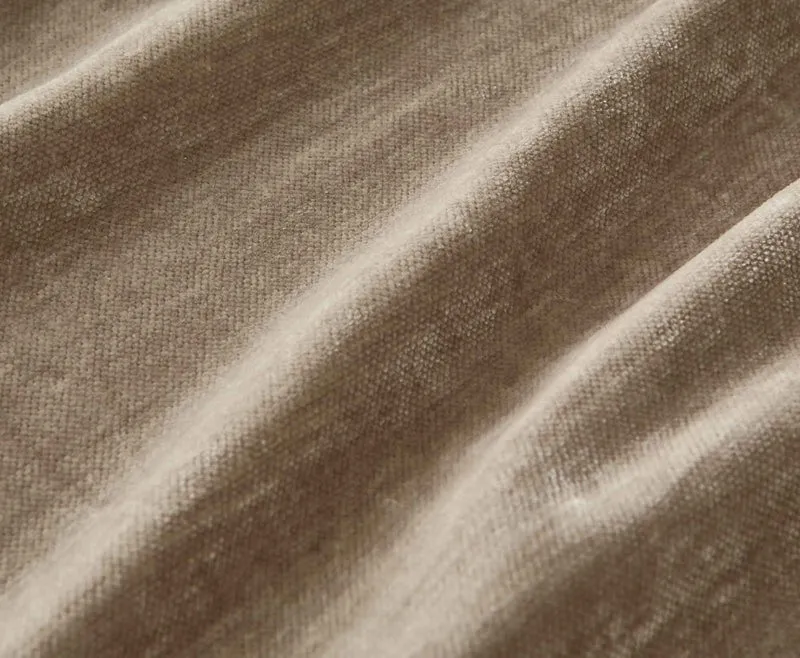2er Set Vorhänge Thermo Chenille Schlaufenband Samtig Weich Verdunkelung 2022500-2