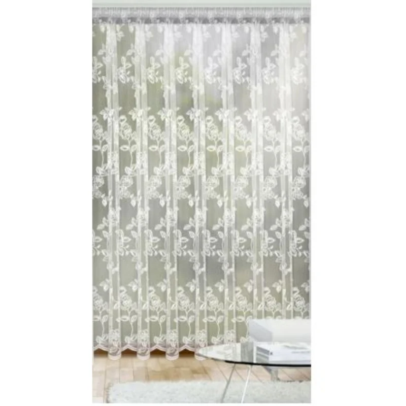 Jacquard Fertigstore Blume weiß von Albani