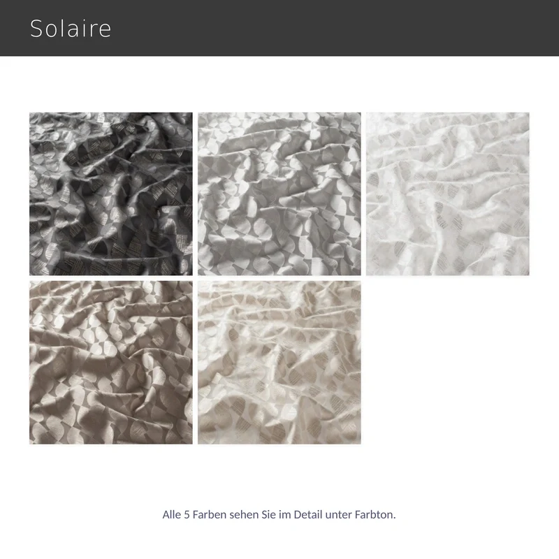 Solaire – moderner Ausbrenner-Vorhang nach Maß mit grafischem Glanzdruck Muster