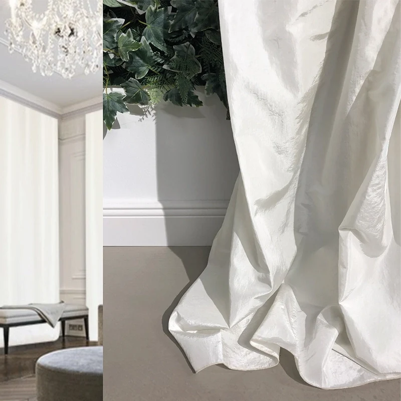 Opaline – blickdichter Taft-Vorhang nach Maß mit seidigem Glanz Italienischer Luxus in vielen Farben