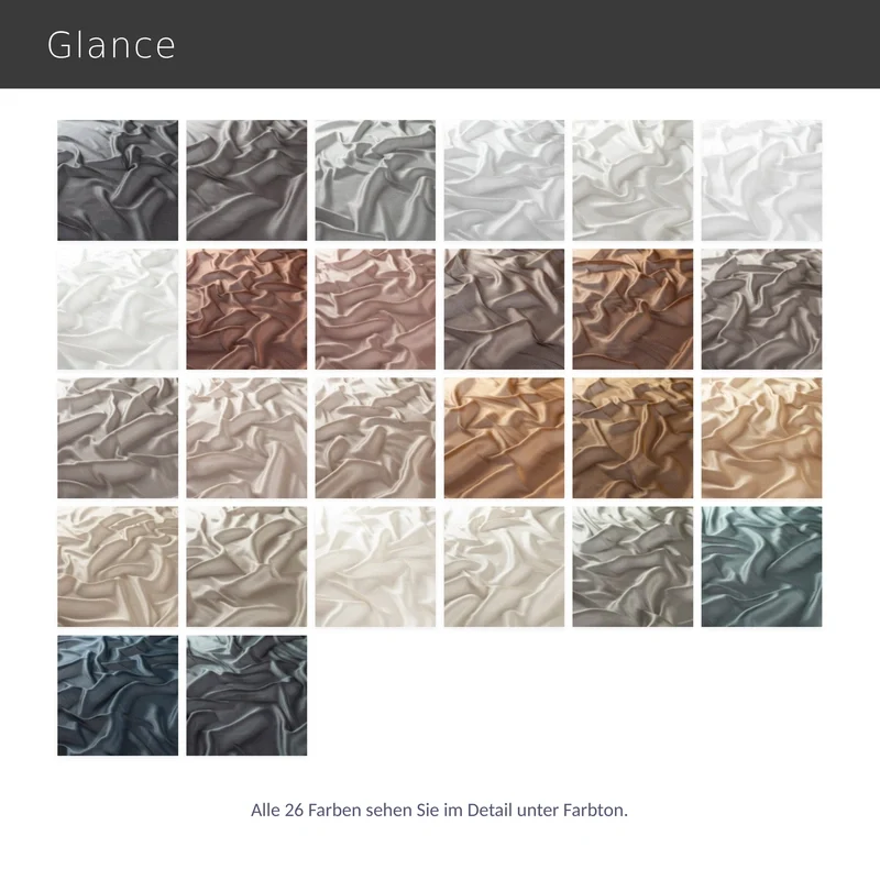 Glance – elegante halbtransparente Gardine nach Maß mit metallischem Schimmer
