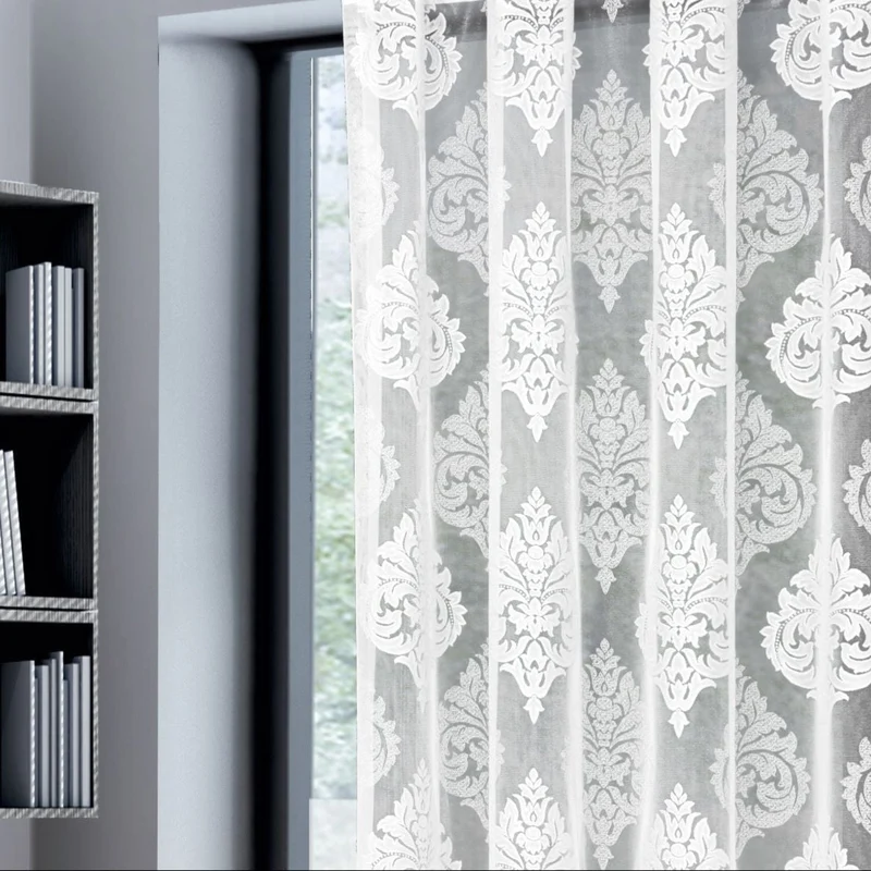 Fertigstore "Ornament" weiß 175x300 cm - Gardine von Albani