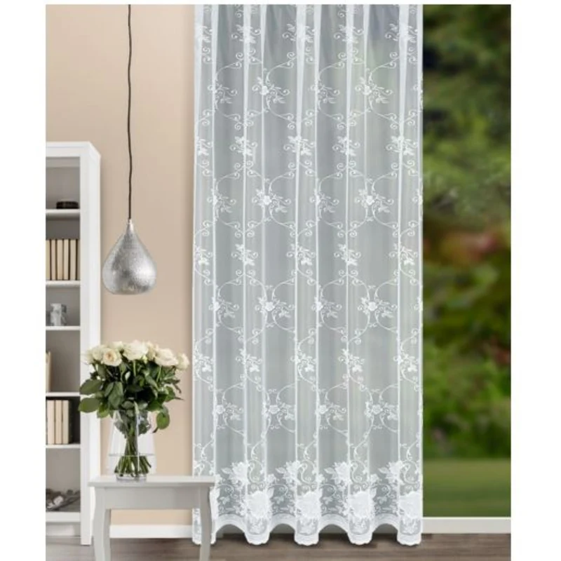 Fensterstore "Adele/Lucie" weiß - moderne Gardinen mit Faltenband von Albani