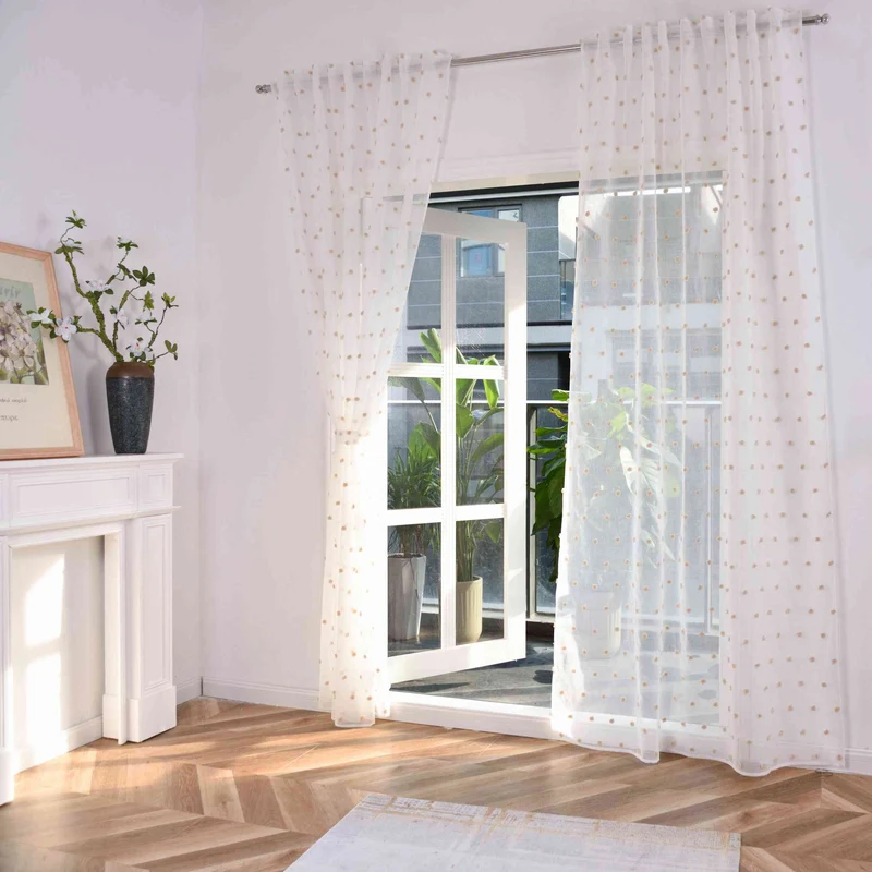 Gardine »VALENCIA« Multiband Aufhängung Scherli Transparent Leinen-Optik 2023400-408S